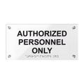 Door Signs Authorized Personnel Only Sign with Braille — "Classic" Design - Photo #1