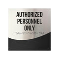 Door Signs Authorized Personnel Only Sign - Stainless steel & Wood - "Jure" Design - Photo #3