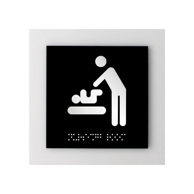 Bathroom Signs Acrylic Baby Change Sign - "Simple" Design