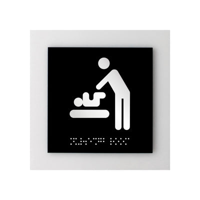 Acrylic Baby Change Mothers Sign "Simple" Design