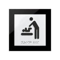 Bathroom Signs Acrylic Baby Change Sign - "Simple" Design - Photo #2