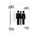 Bathroom Signs All Gender Bathroom Sign — Acrylic Door Sign — "Classic" Design - Photo #1