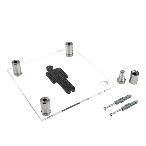 Bathroom Signs All Gender Bathroom Sign — Acrylic Door Sign — "Classic" Design