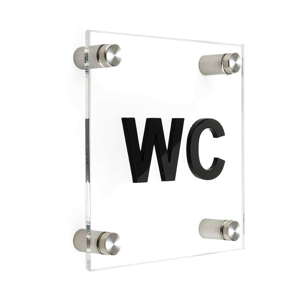 Wc Sign Classy Acrylic WC Sign —