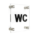 Bathroom Signs Acrylic WC Bathroom Sign - "Classic" Design - Photo #1