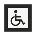 Bathroom Signs Restroom Wheelchairs Sign - "Simple" Design - Photo #4
