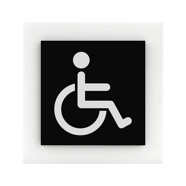 Bathroom Signs Restroom Wheelchairs Sign - "Simple" Design