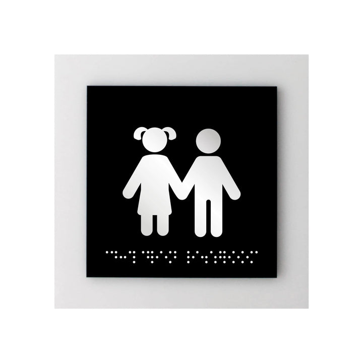 Bathroom Signs Acrylic Children Restroom Sign - "Simple" Design