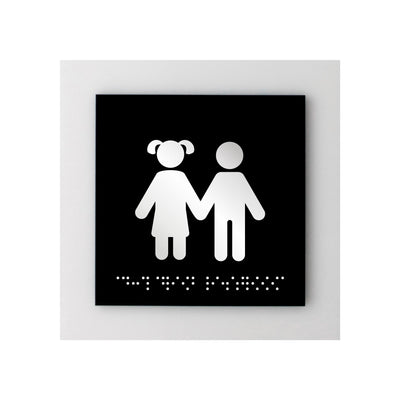 Acrylic Children Restroom Sign - "Simple" Design