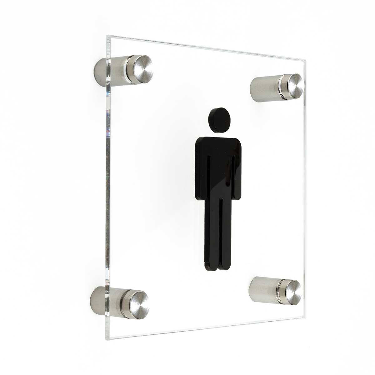 Men Sign of Restroom Bathroom Signs metal holders Bsign