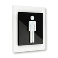 Bathroom Signs Men's Restroom Sign: Acrylic Sign — "Simple" Design - Photo #1