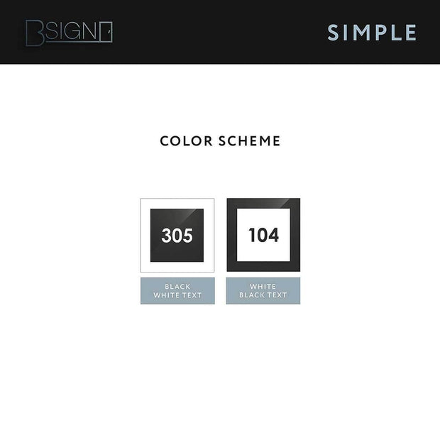 Bathroom Signs Men's Restroom Sign: Acrylic Sign — "Simple" Design