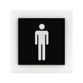 Bathroom Signs Men's Restroom Sign: Acrylic Sign — "Simple" Design - Photo #3