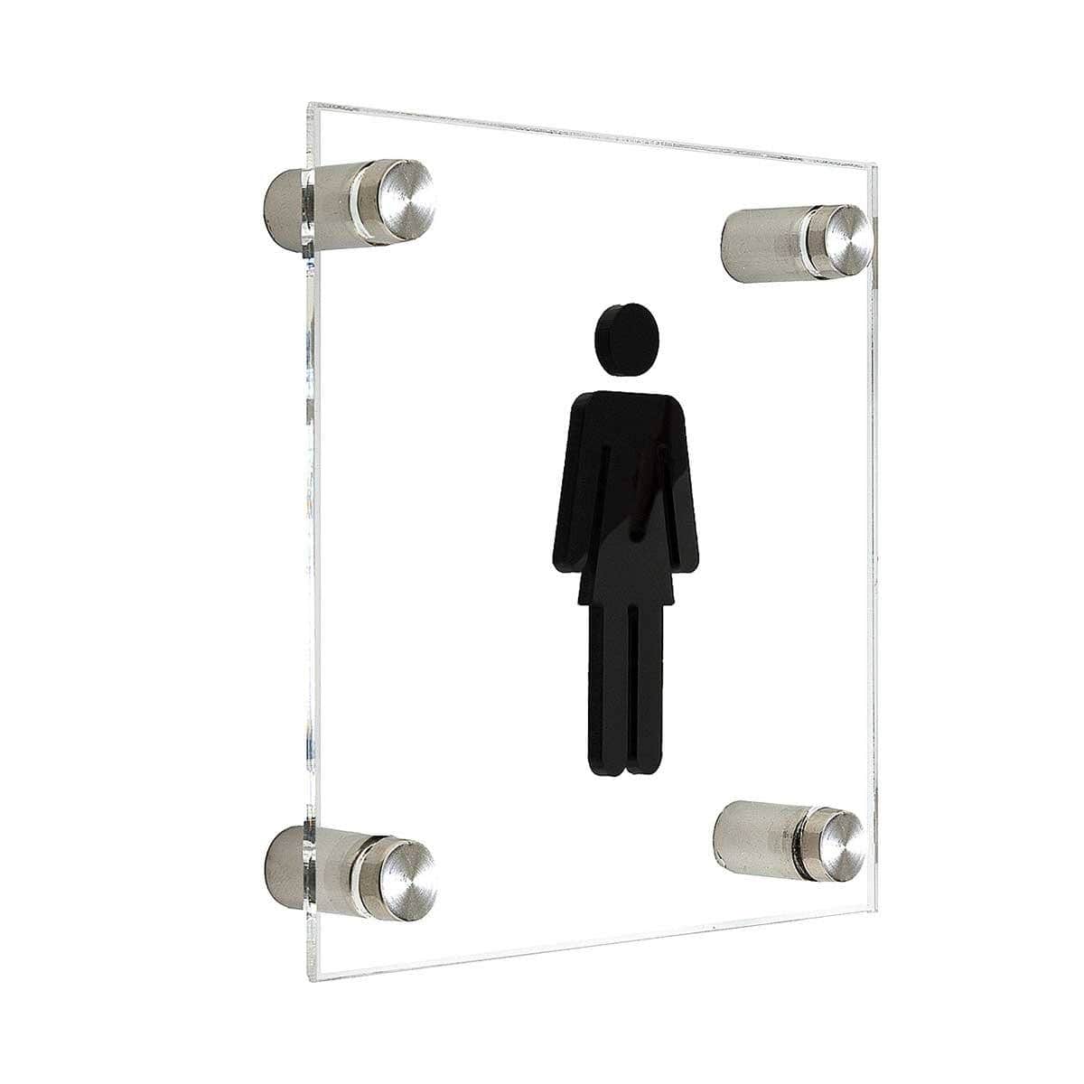 Acrylic Women's Restroom Sign — 