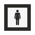 Bathroom Signs Women's Restroom Sign: Acrylic Sign — "Simple" Design - Photo #4