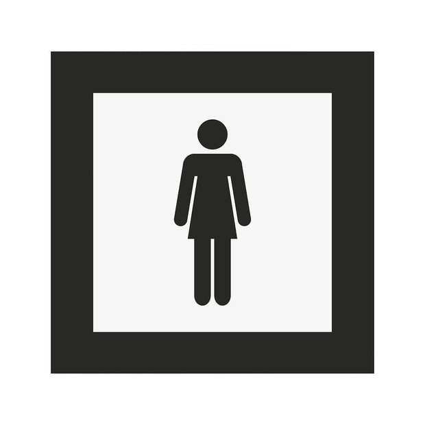 Bathroom Signs Women's Restroom Sign: Acrylic Sign — "Simple" Design