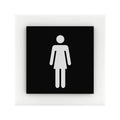 Bathroom Signs Women's Restroom Sign: Acrylic Sign — "Simple" Design - Photo #3