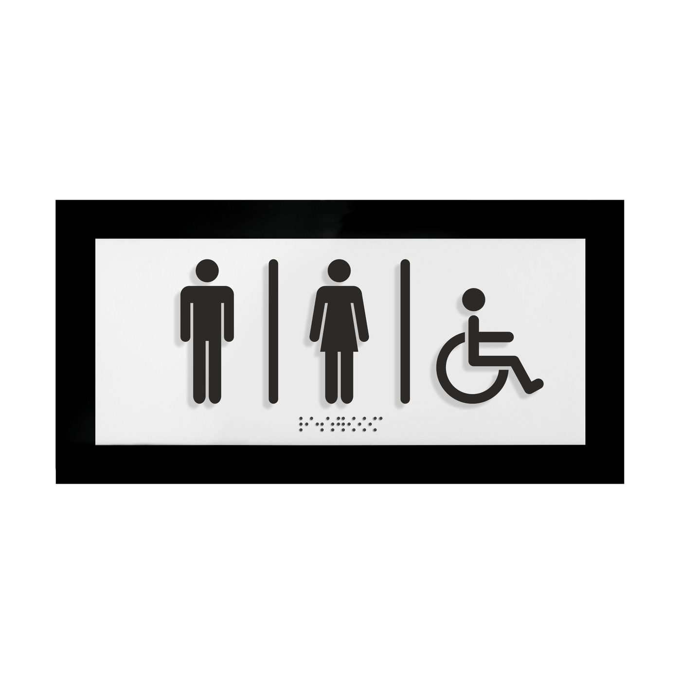 Acrylic Unisex Restroom Sign β