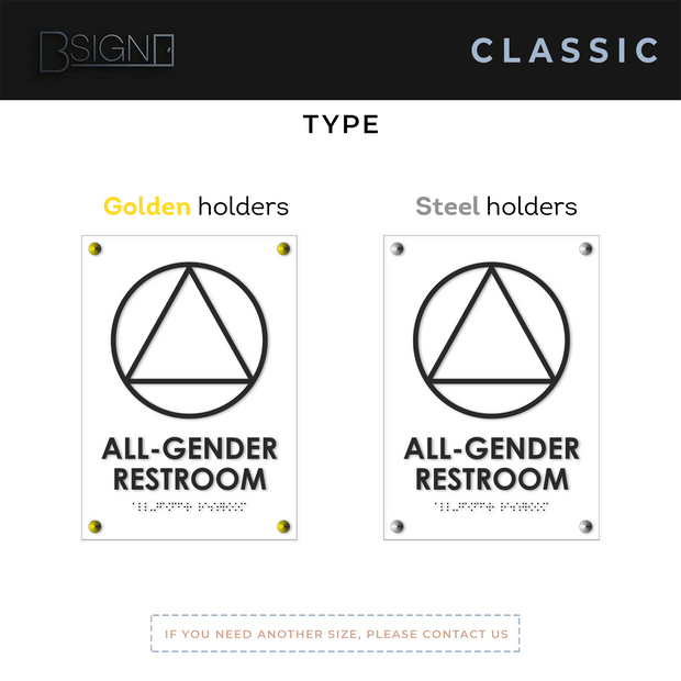 Bathroom Signs All Gender Restroom Sign - Unisex Toilet California