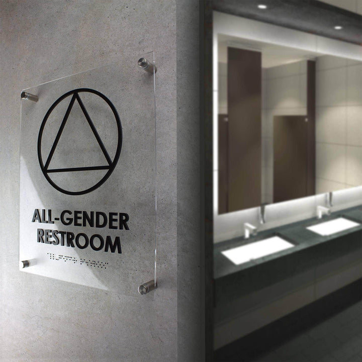 Bathroom Signs All Gender Restroom Sign - Unisex Toilet California
