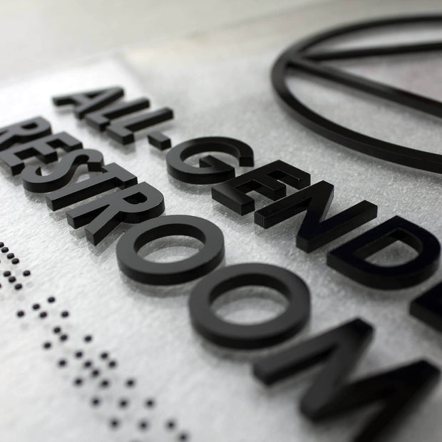 Bathroom Signs All Gender Restroom Sign - Unisex Toilet California