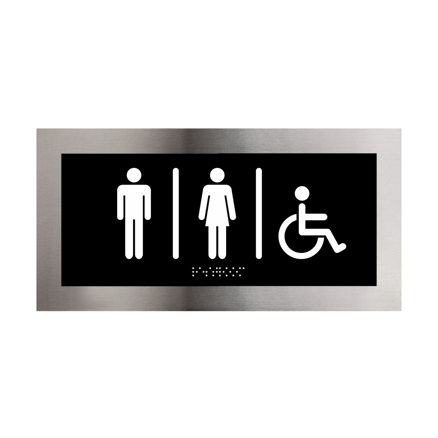 All Gender Unisex Restroom Sign "Modern" Design