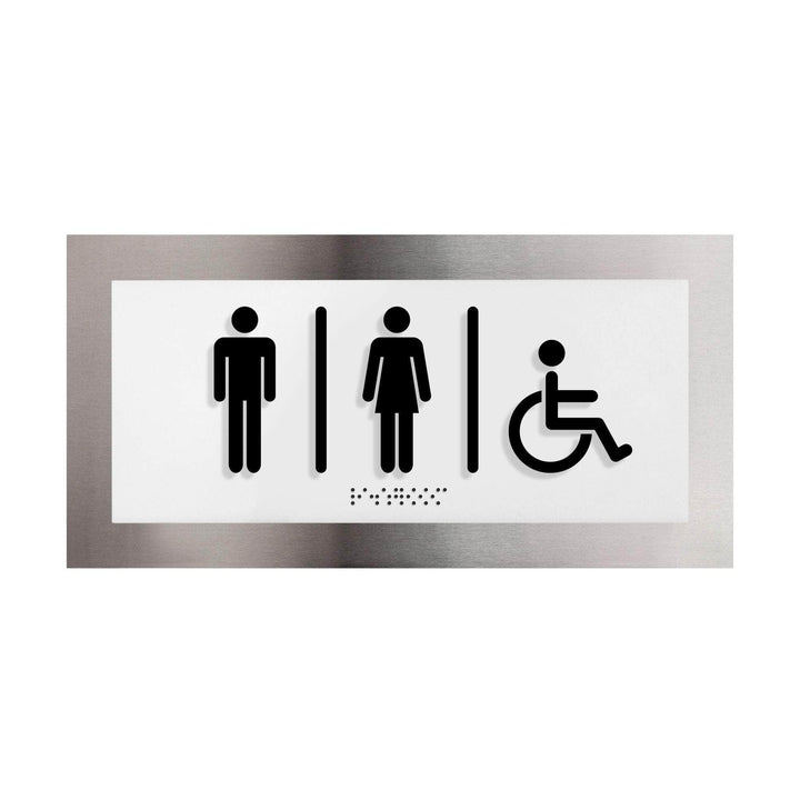 Bathroom Signs All Gender/Unisex Restroom Sign — "Modern" Design
