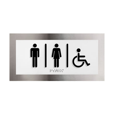 All Gender/Unisex Restroom Sign — "Modern" Design