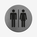 Bathroom Signs All Gender WC Sign - Stainless Steel - Photo #3