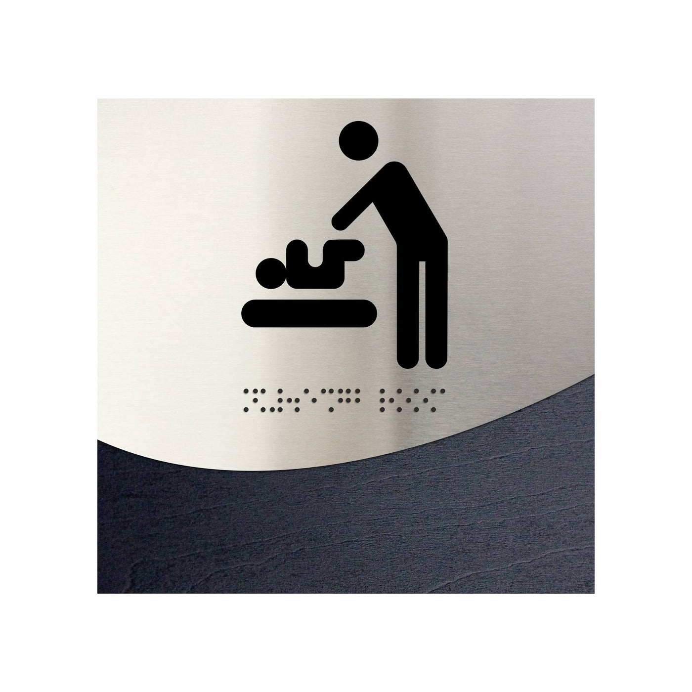 Bathroom Signs Baby Change Sign for Mother — "Jure" Design