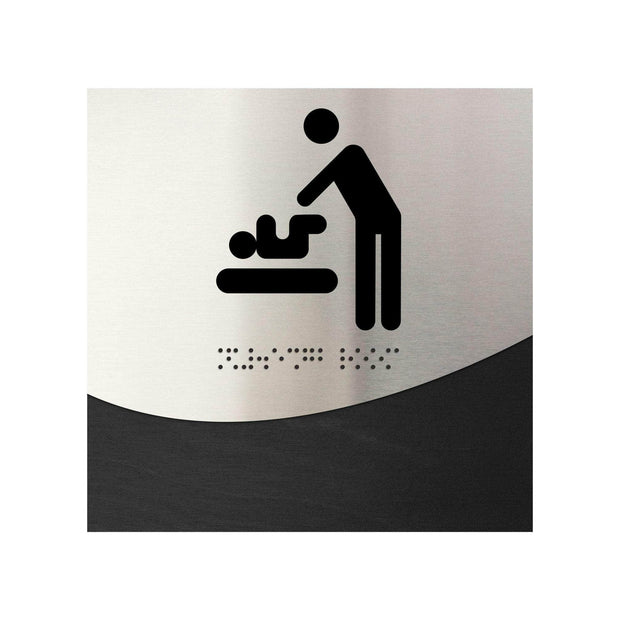 Bathroom Signs Baby Change Sign for Mother — "Jure" Design
