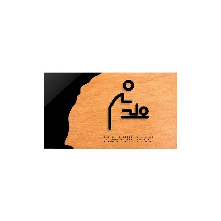 Bathroom Signs Baby Change Room Sign - "Sherwood" Design