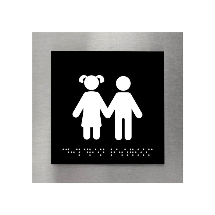 Bathroom Signs Kids Restroom Sign — "Modern" Design