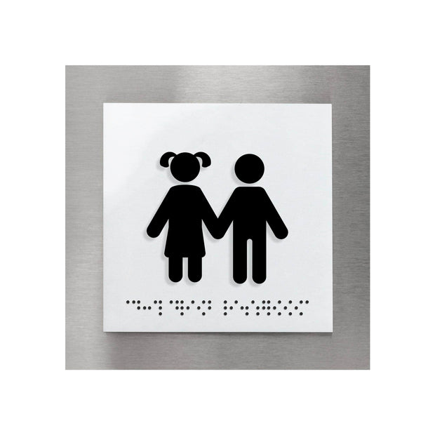 Bathroom Signs Kids Restroom Sign — "Modern" Design