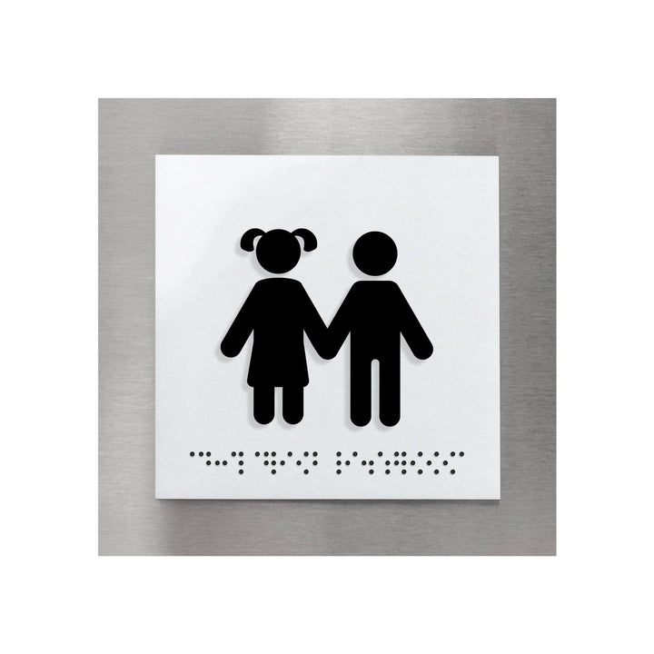 Bathroom Signs Kids Restroom Sign — "Modern" Design