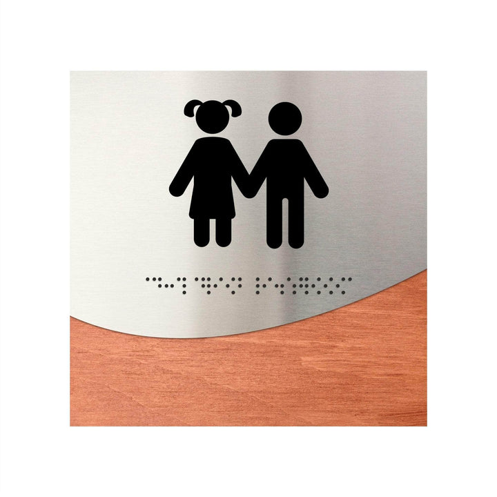 Bathroom Signs Children Bathroom Sign - "Jure" Design