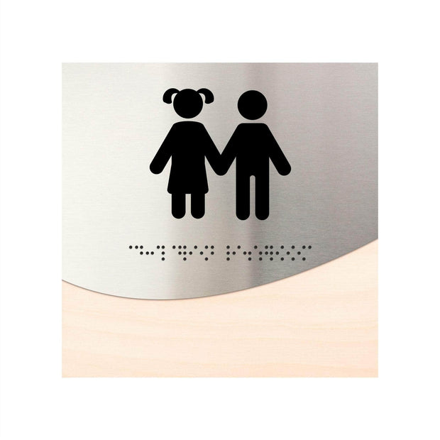 Bathroom Signs Children Bathroom Sign - "Jure" Design
