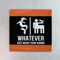 Bathroom Signs Funny All Gender Restroom Sign - "Buro" Design - Photo #11