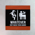 Bathroom Signs Funny All Gender Restroom Sign - "Buro" Design - Photo #12