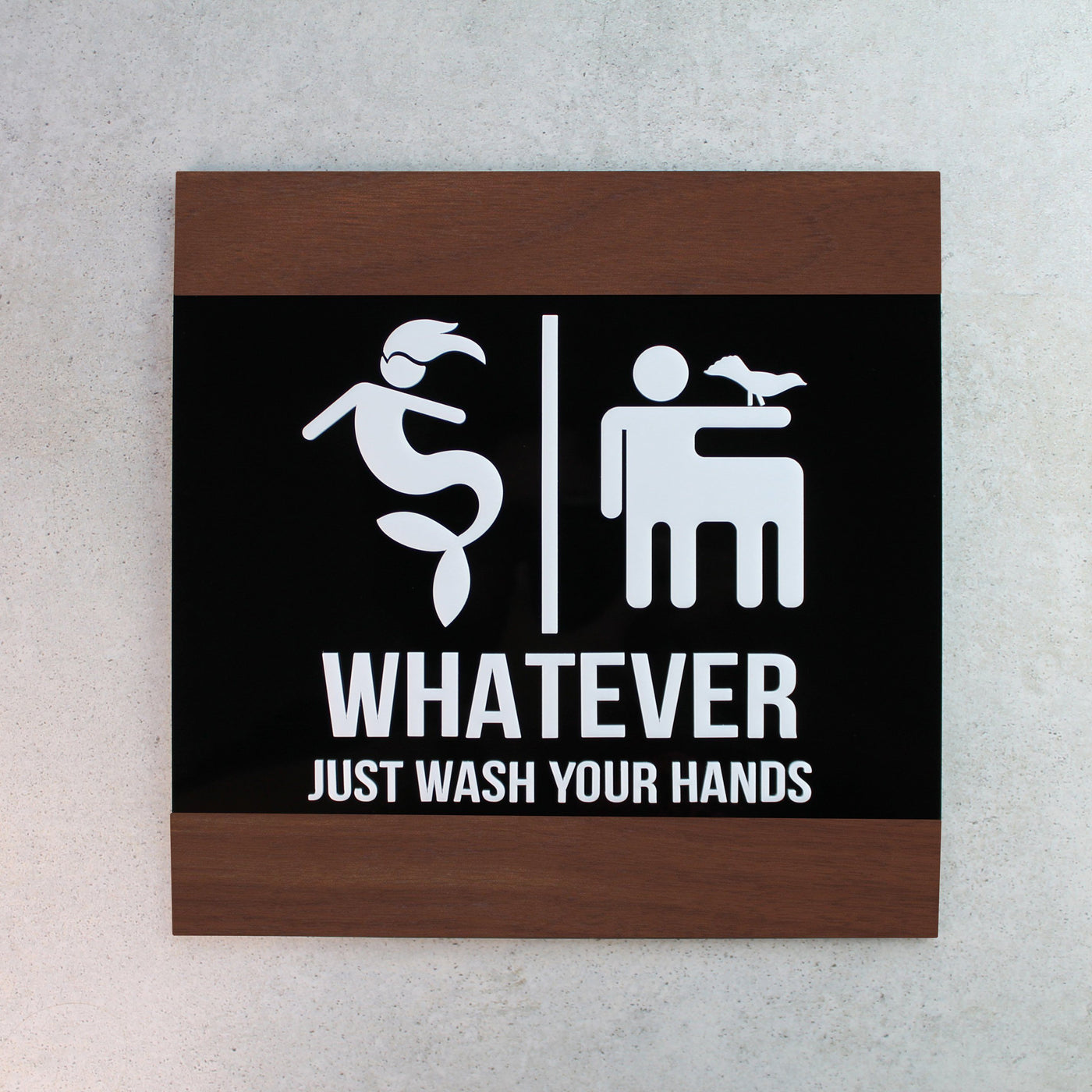 Funny All Gender Restroom Sign "Buro" Design