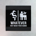 Bathroom Signs Funny All Gender Restroom Sign - "Buro" Design - Photo #1
