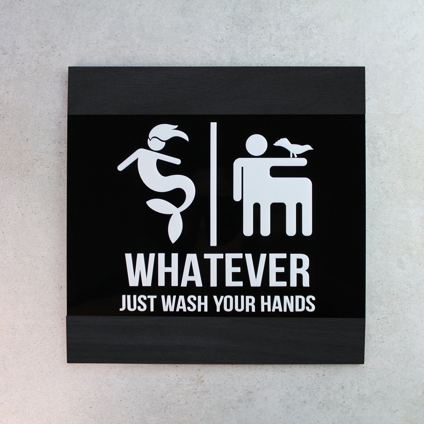 Funny All Gender Restroom Sign "Buro" Design