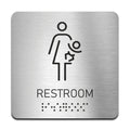 Bathroom Signs Lactation Room Sign with Braille - Acrylic & Stainless Steel - Photo #1