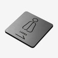 Bathroom Signs Ladies Toilet Sign — Stainless Steel - Photo #2