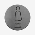 Bathroom Signs Ladies Toilet Sign — Stainless Steel - Photo #3