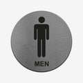 Bathroom Signs Men Toilet Sign — Stainless Steel - Photo #3