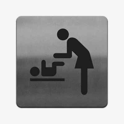Mother And Child Room - Steel Sign Bathroom Signs square Bsign