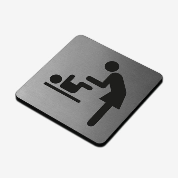 Bathroom Signs Steel Mother and Child Room Sign