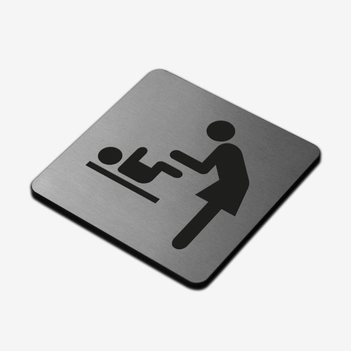 Bathroom Signs Steel Mother and Child Room Sign
