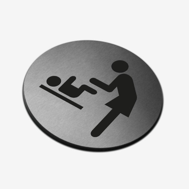 Bathroom Signs Steel Mother and Child Room Sign